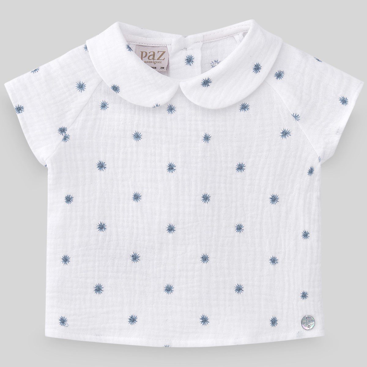 CEO Woven Blouse & Aperta Short | White/Ocean Blue