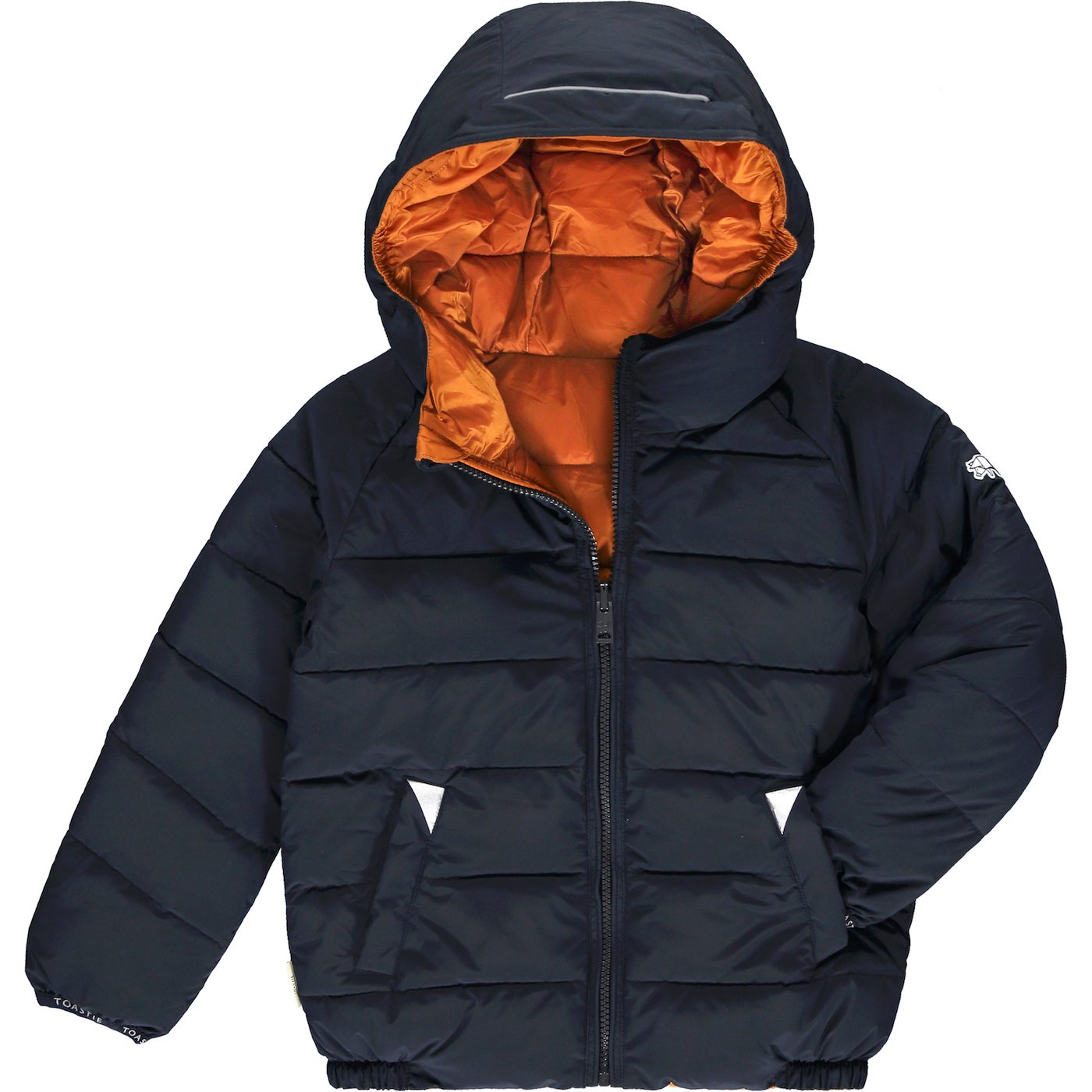 Reversible Puffer | Matte Ink Navy & Honey