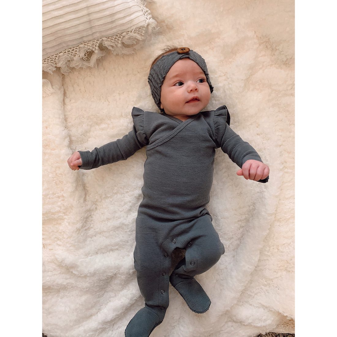 Corduroy Headband | Fog