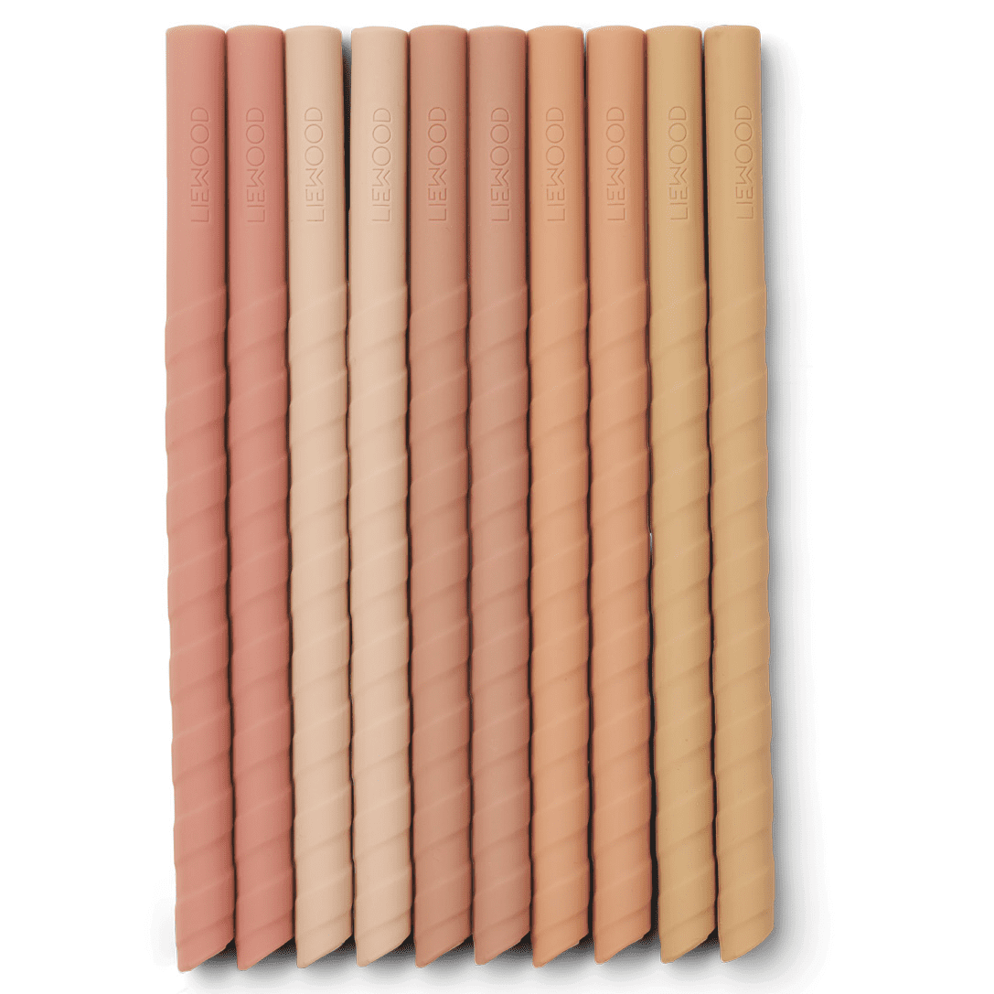 10 Pack Timoti Straw | Dark Rose Multi Mix