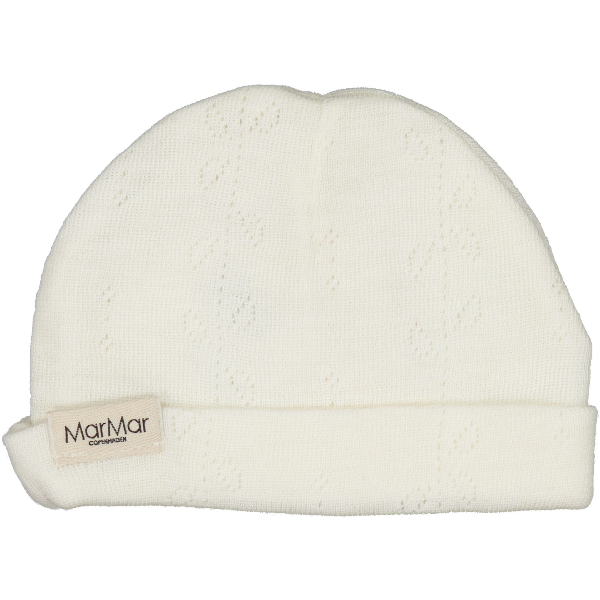 Aiko Wool Pointelle Baby Hat | Natural