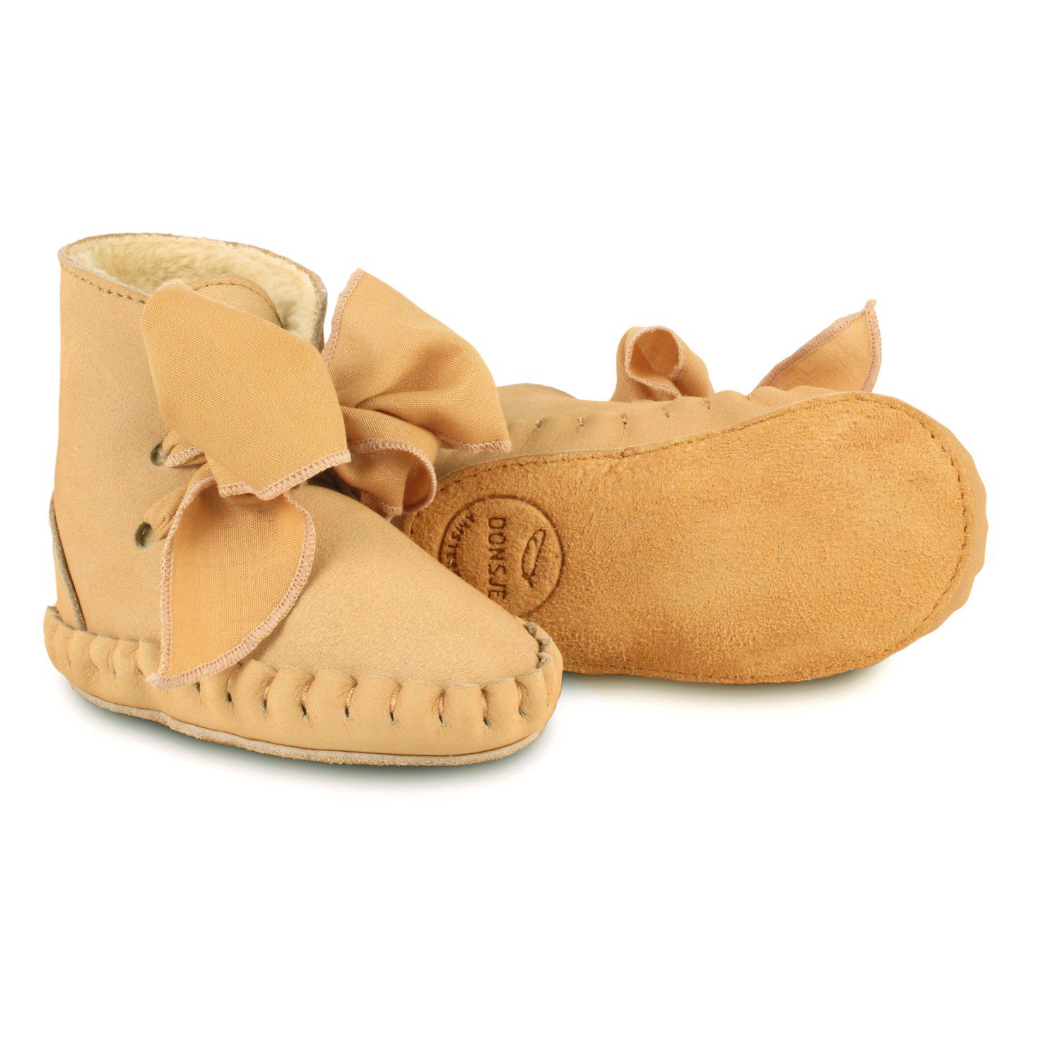 Pina Organza | Kaki Nubuck + Fudge Cotton Laces