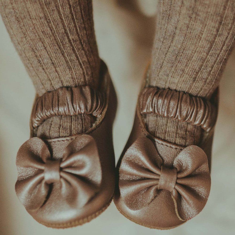 Neni | Champagne Metallic Leather