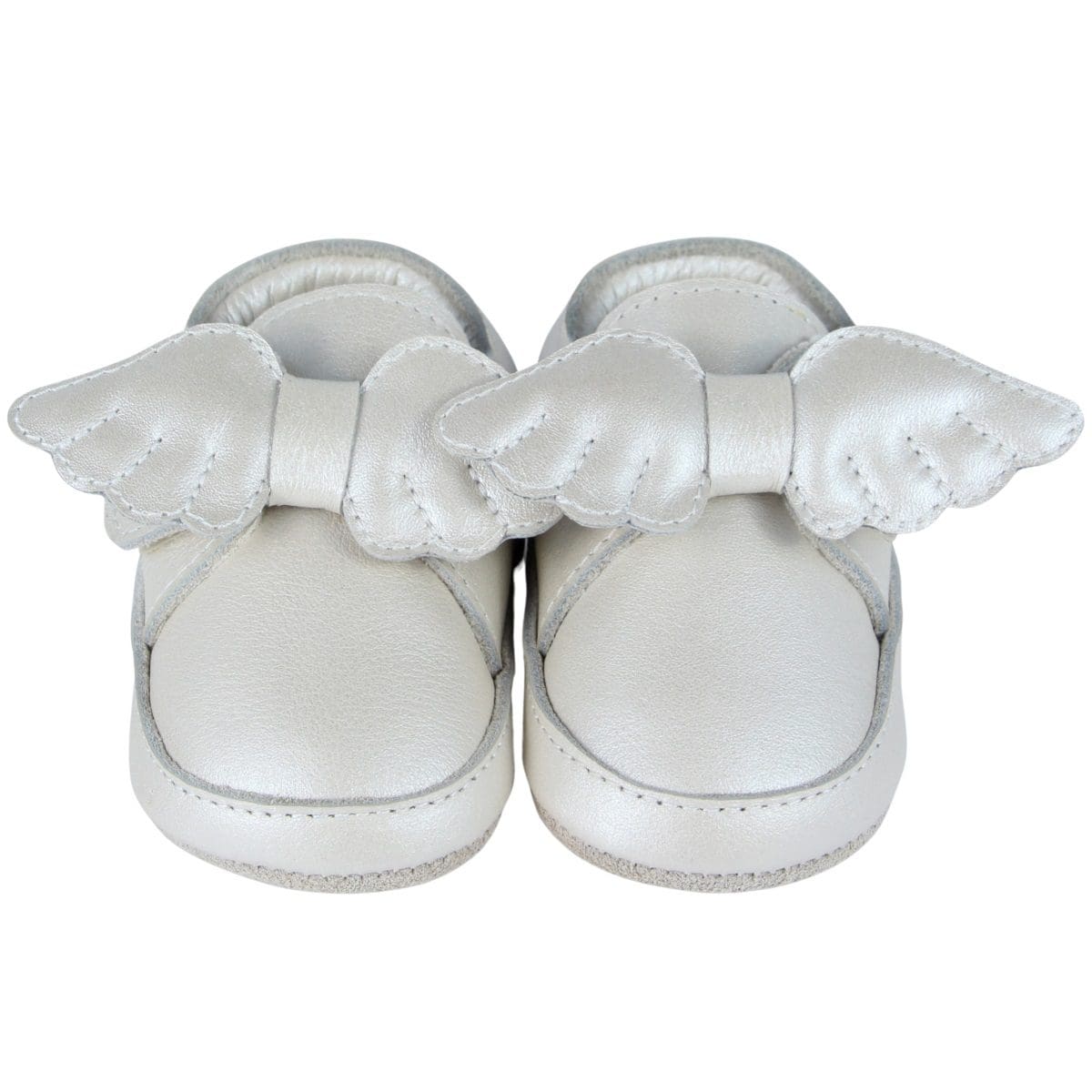 Sela | Off White Metallic Leather