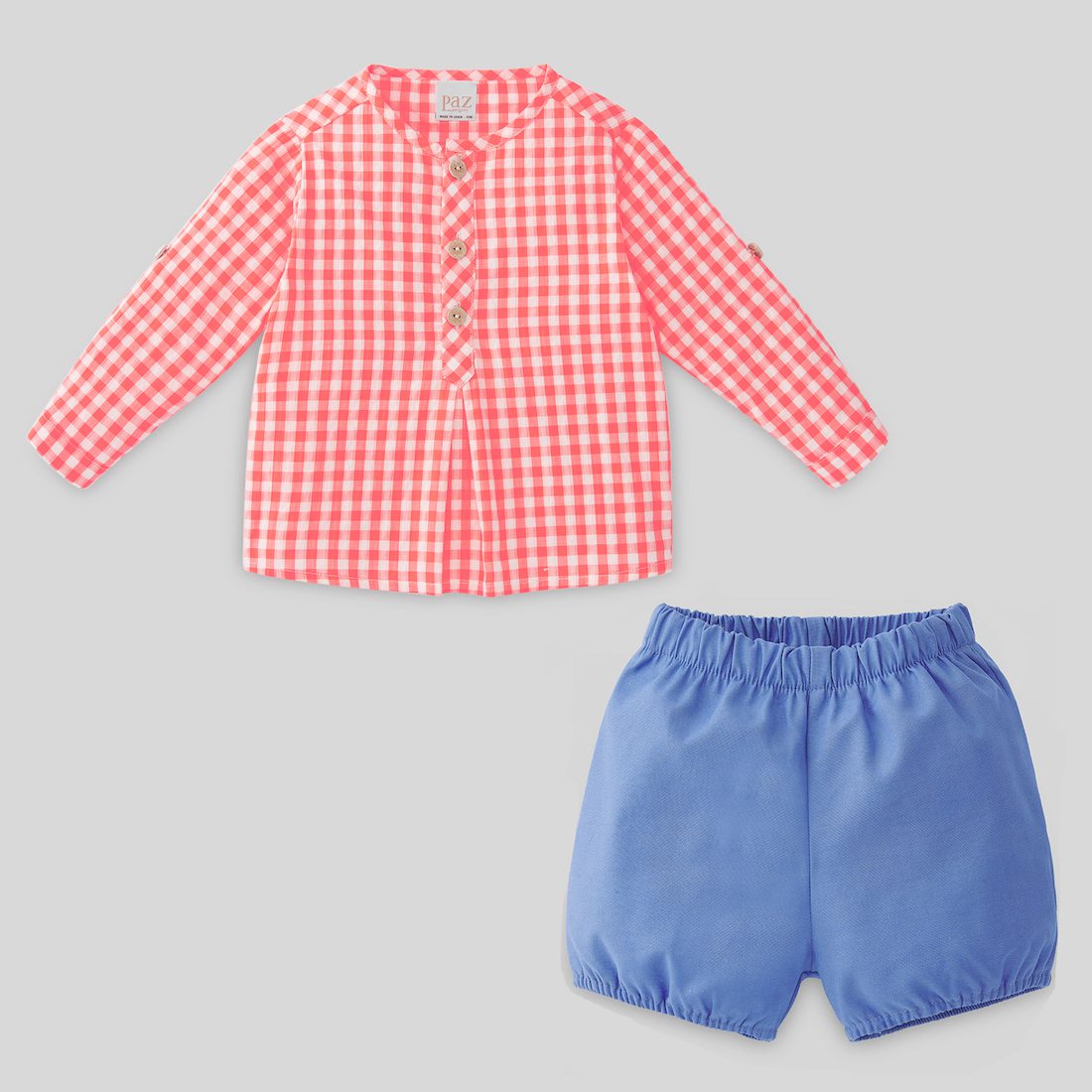 Woven Shirt Vichy & Shorts