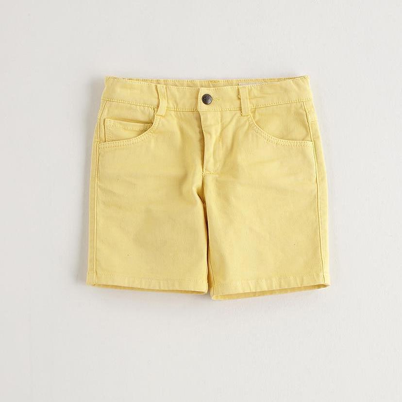 Striped Shirt & Yellow Shorts Set