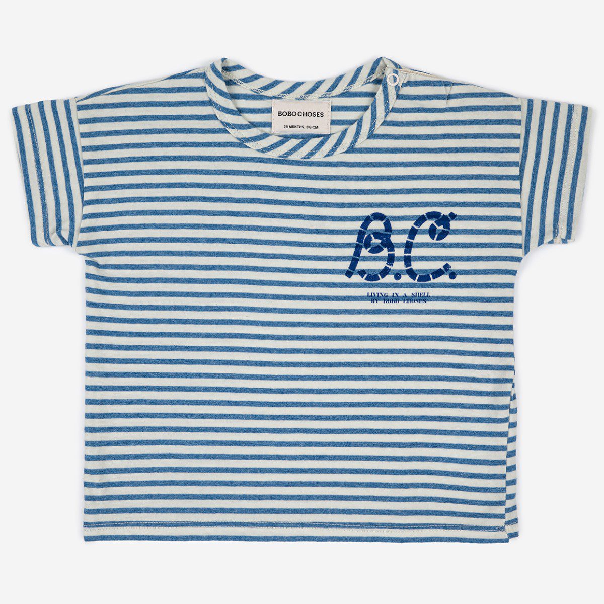 Blue Stripes T-Shirt & BC Sail Rope Woven Shorts