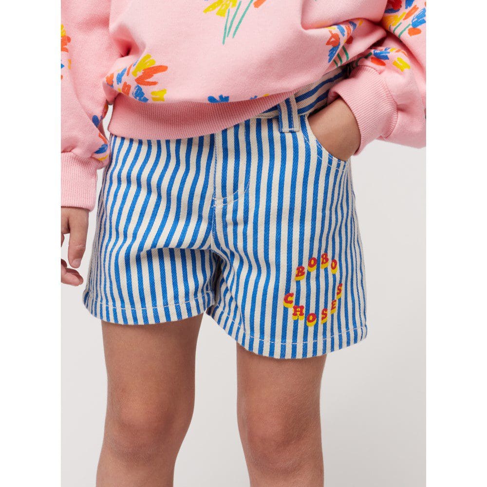 Bobo Choses Circle Stripes Woven Shorts