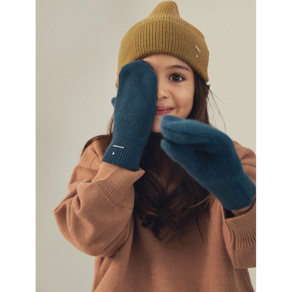 Knitted Mittens | Nearly Black Melange