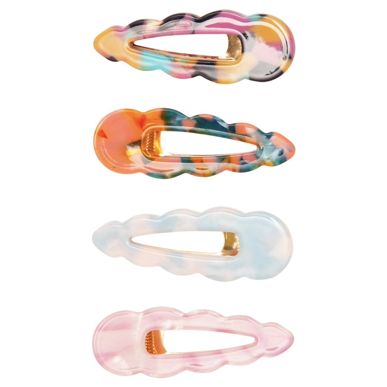 Scalloped Acetate Clips