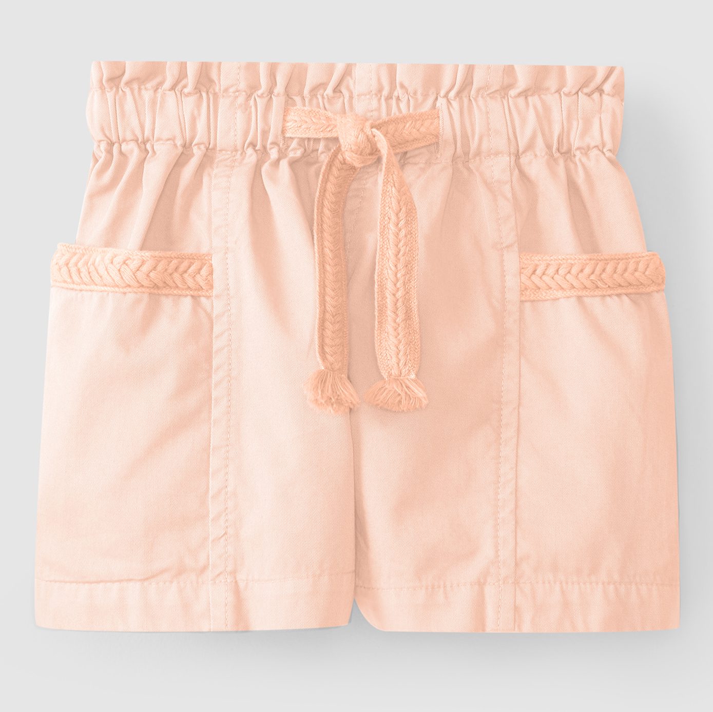 Medium Blue Striped T-Shirt & Salmon Shorts