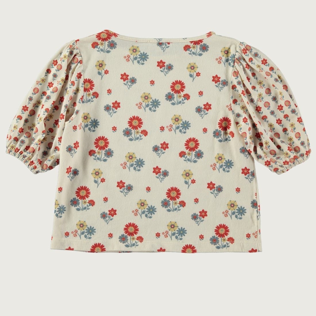 Patch Blouse & Midi Skirt