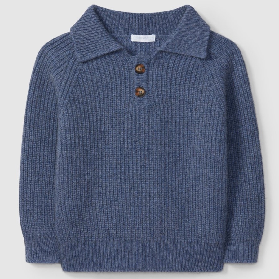Knitted Jumper W/ Collar