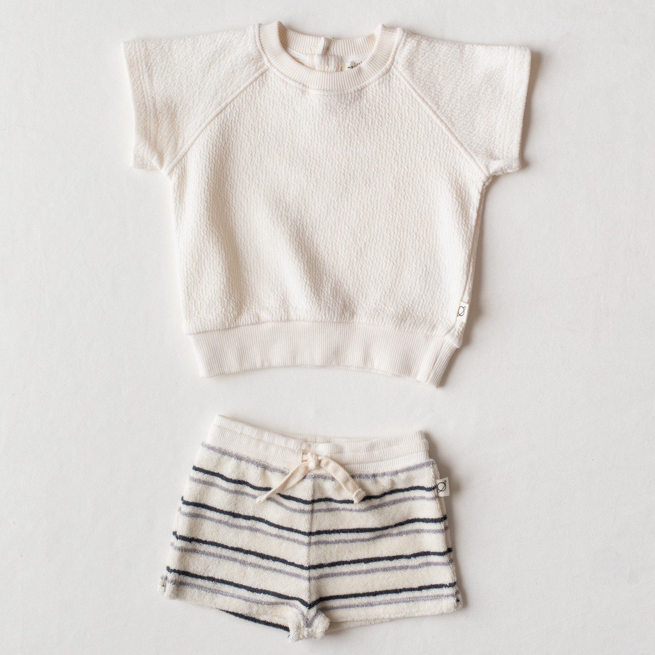 Billy Double Faced Sweatshirt & Boris Toweling Stripe Shorts