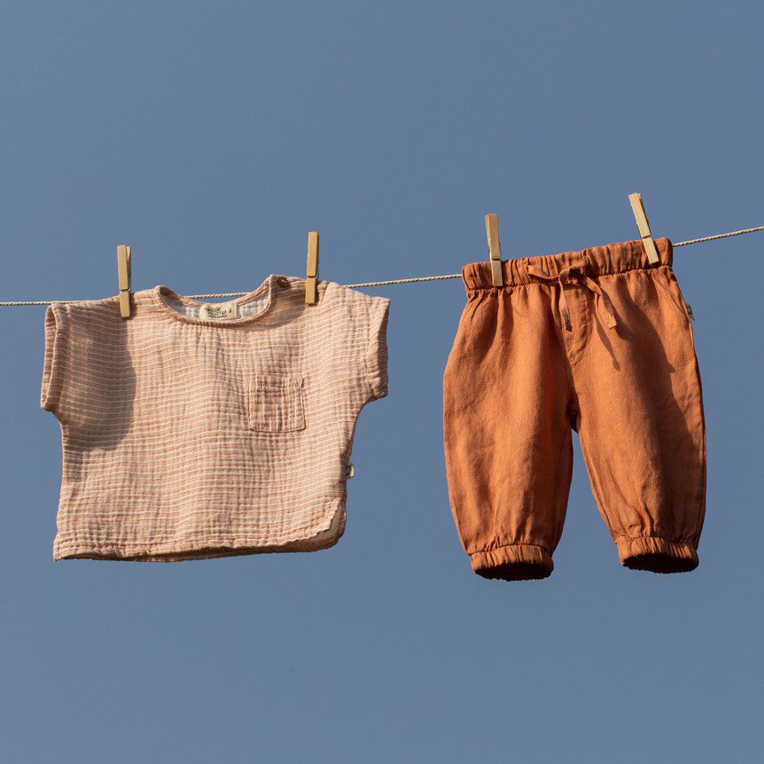 Alex Gauze Stripe Top & Rob Linen Pants