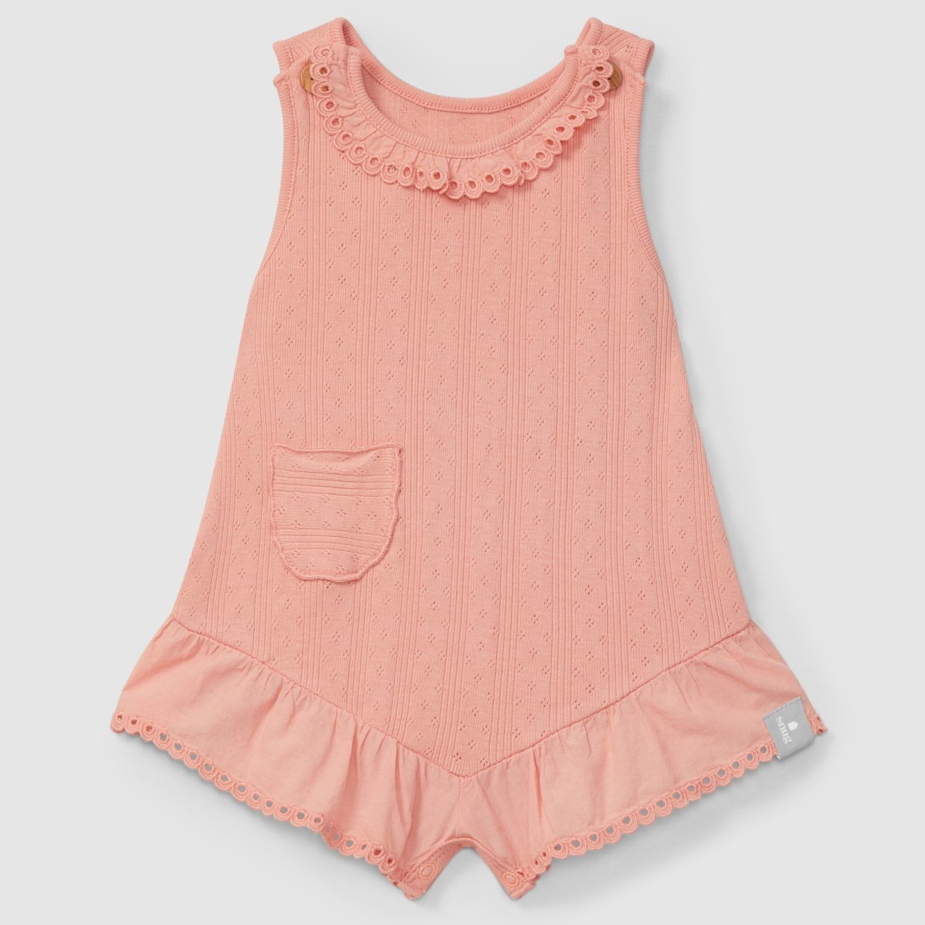 Ajour Jumpsuit W/ English Embroidery