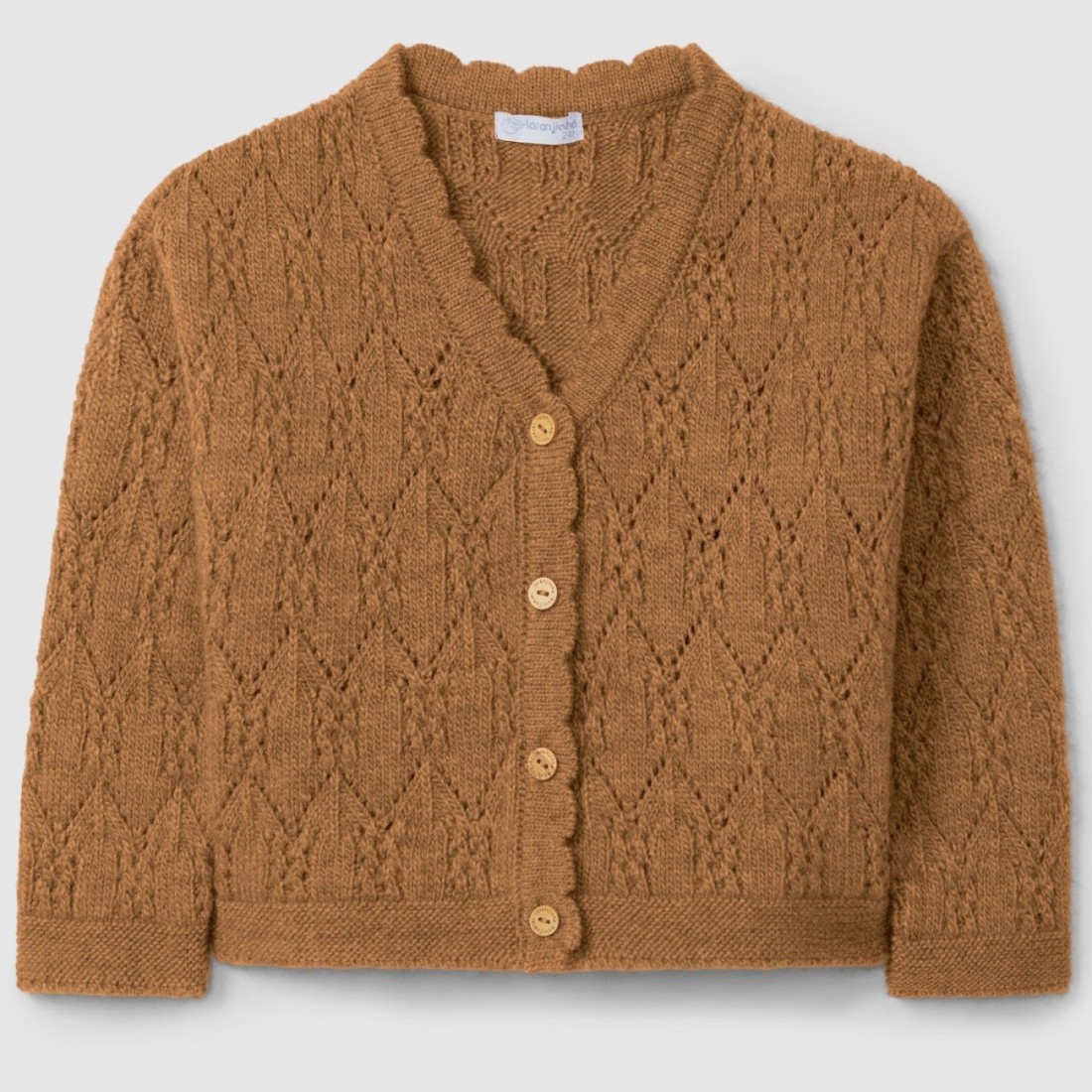 Cardigan Knitted W/ Fantasy Stitch