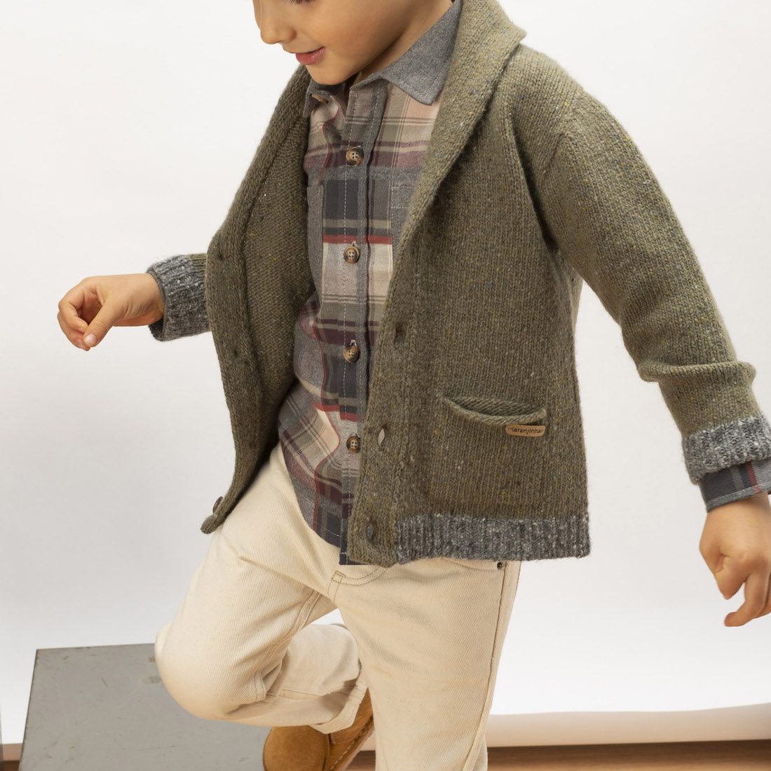 Plaid Flannel Shirt & Carded Twill Pants