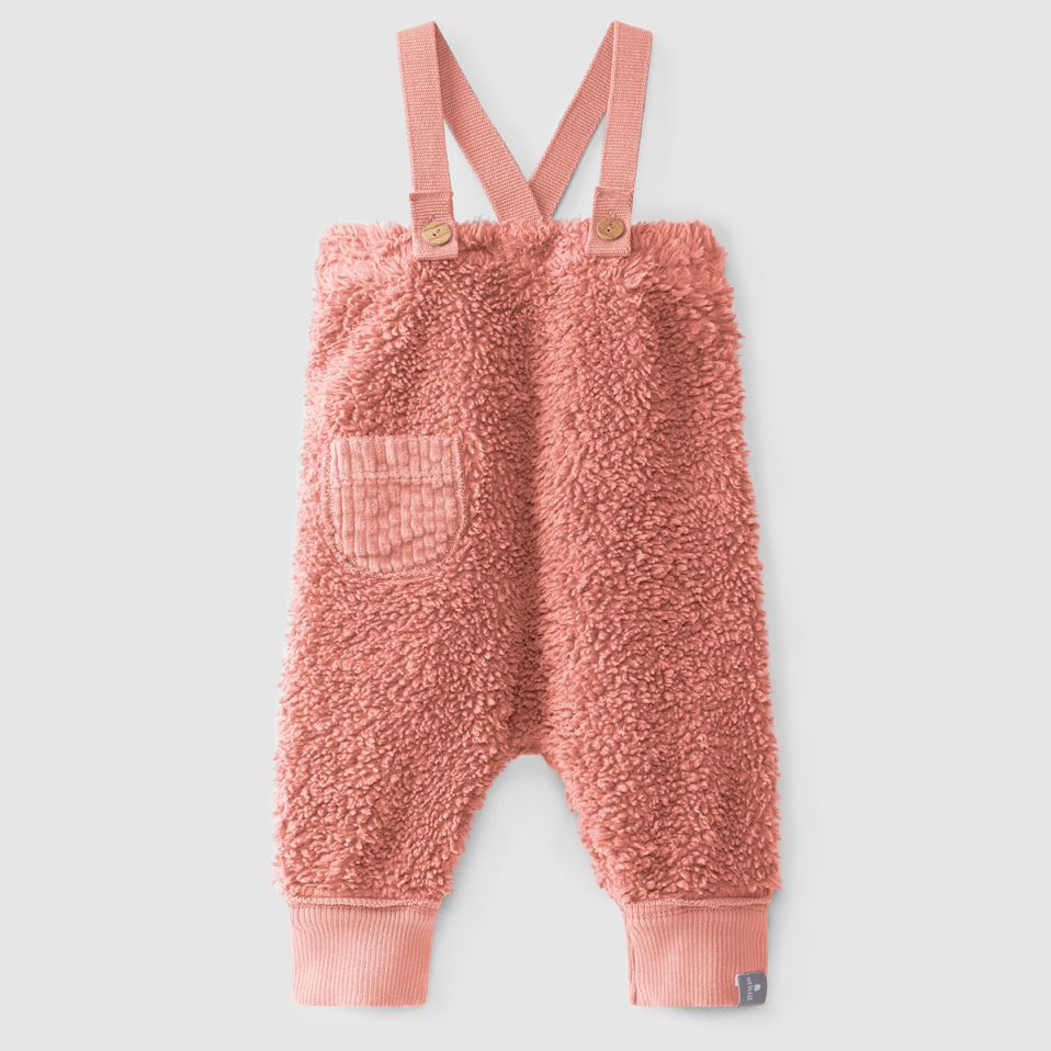 Fur Dungarees | Old Pink