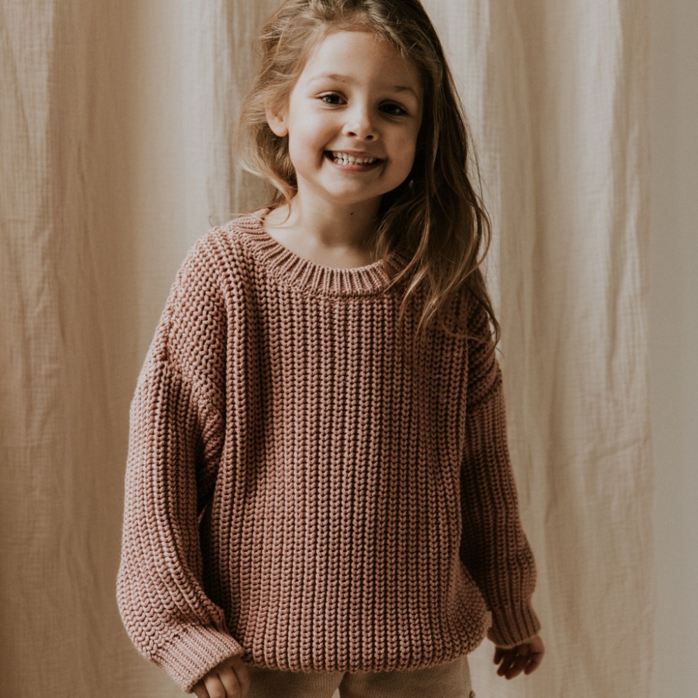 Chunky Knitted Sweater Blush
