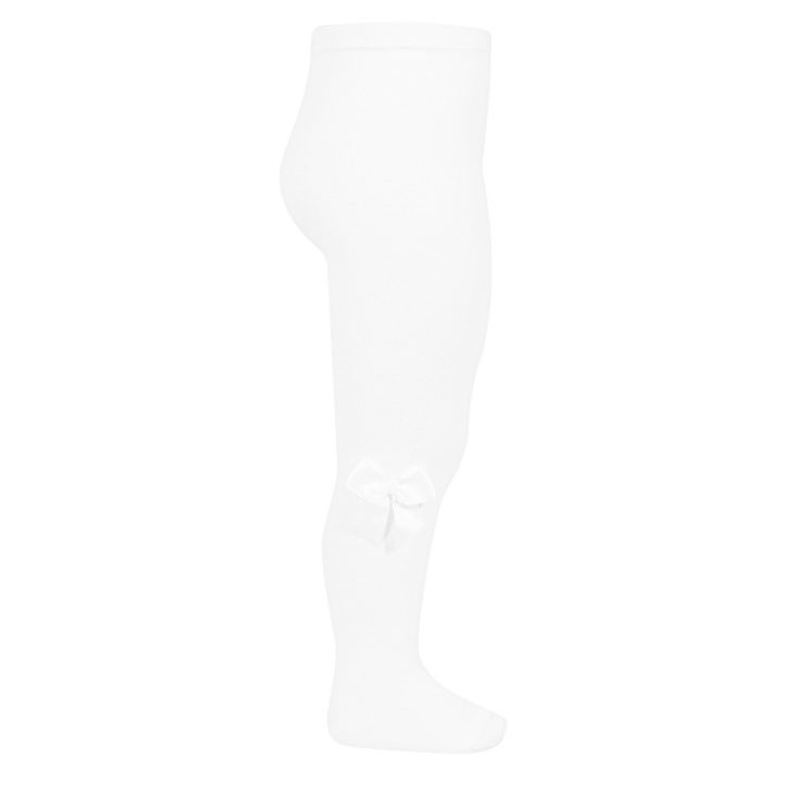 Tights W/ Side Grossgrain Bow | White (200)