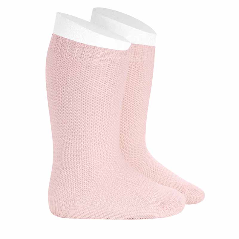 2008/2 Garter Stitch Knee High Socks | Pink 500