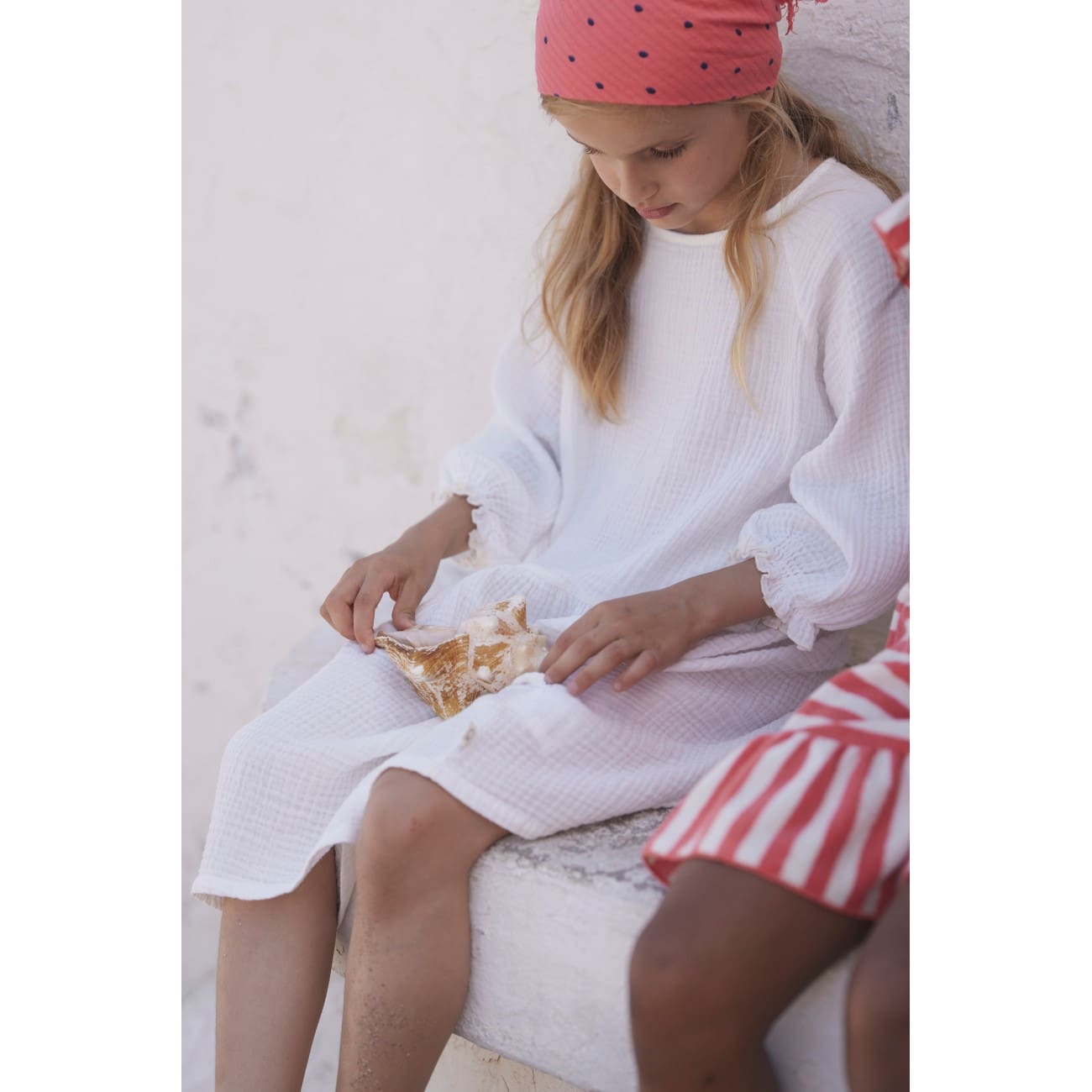 Francin Soft Gauze Dress | Ivory