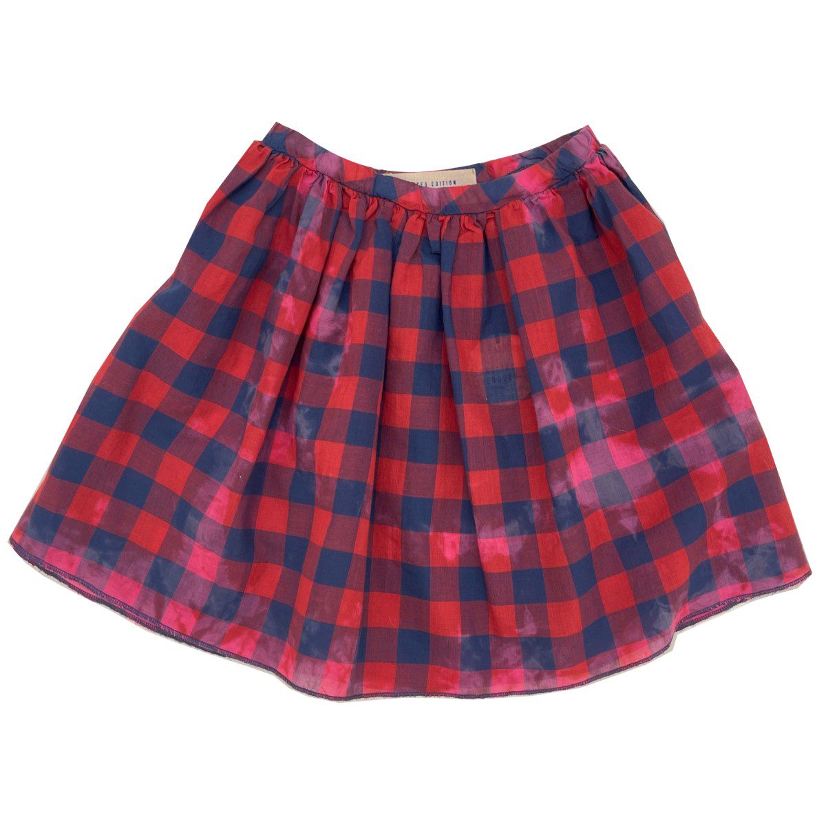 Wide Skirt | Bleached Check