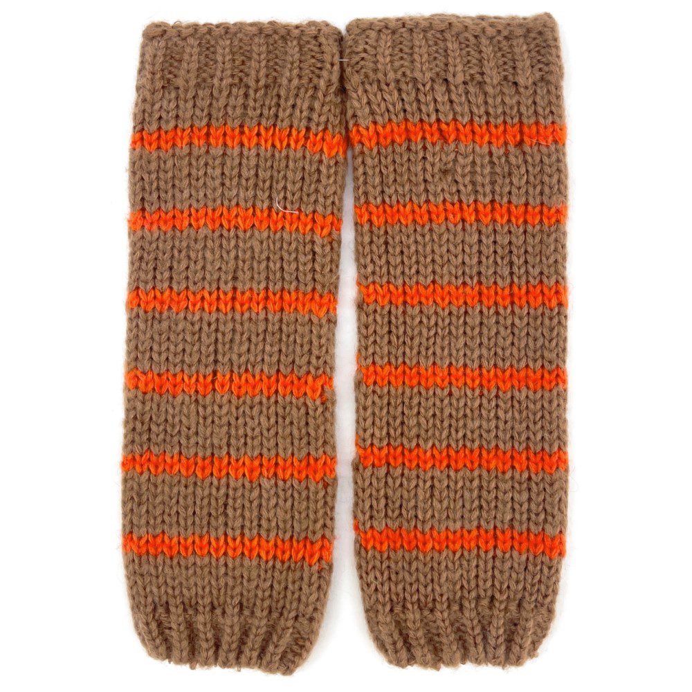 23237 Knitted Armwarmers | Mocca
