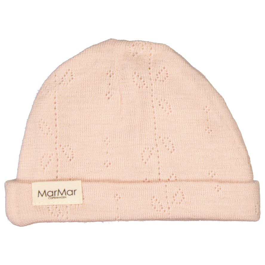 Aiko Wool Pointelle Hat | Sheer Rose