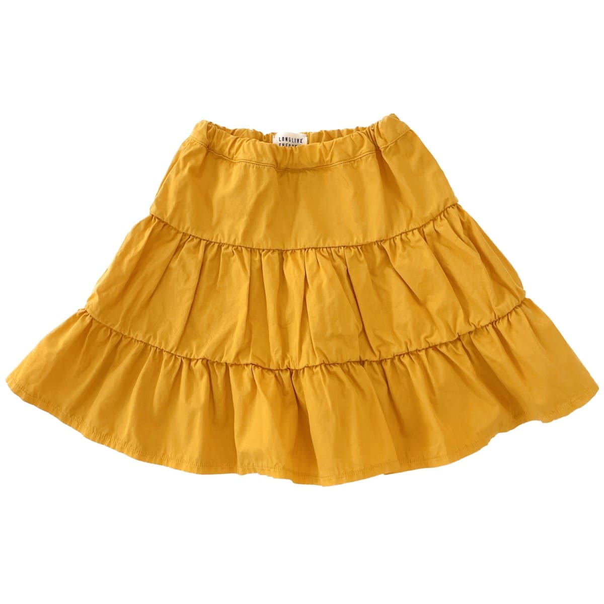 24115 Wide Volant Skirt | Yellow