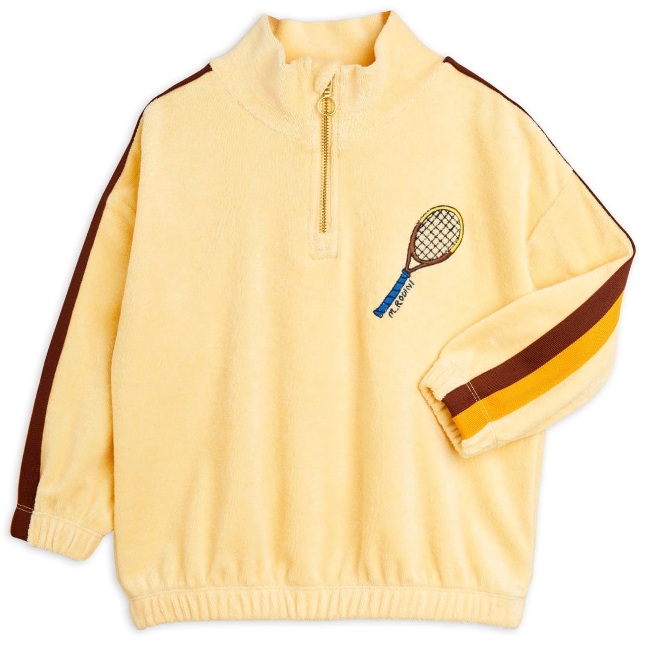 Tennis Embroidered Half Zip Sweatshirt