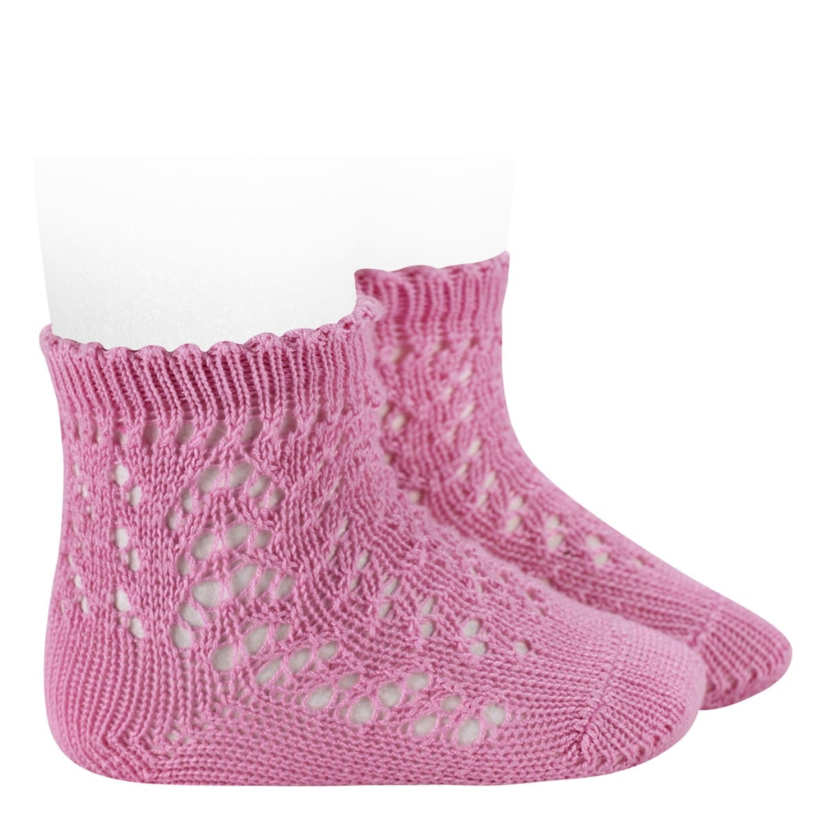 2518/4 Cotton Openwork Short Socks | Chewing Gum 568