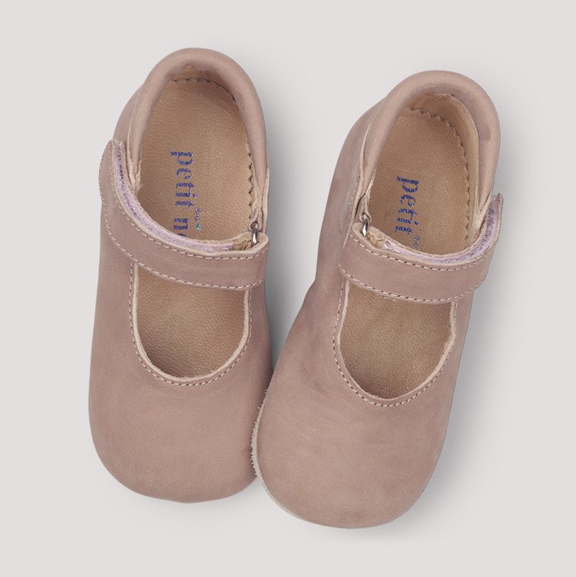 Ballerina Shoe W/ Velcro | Old Rose