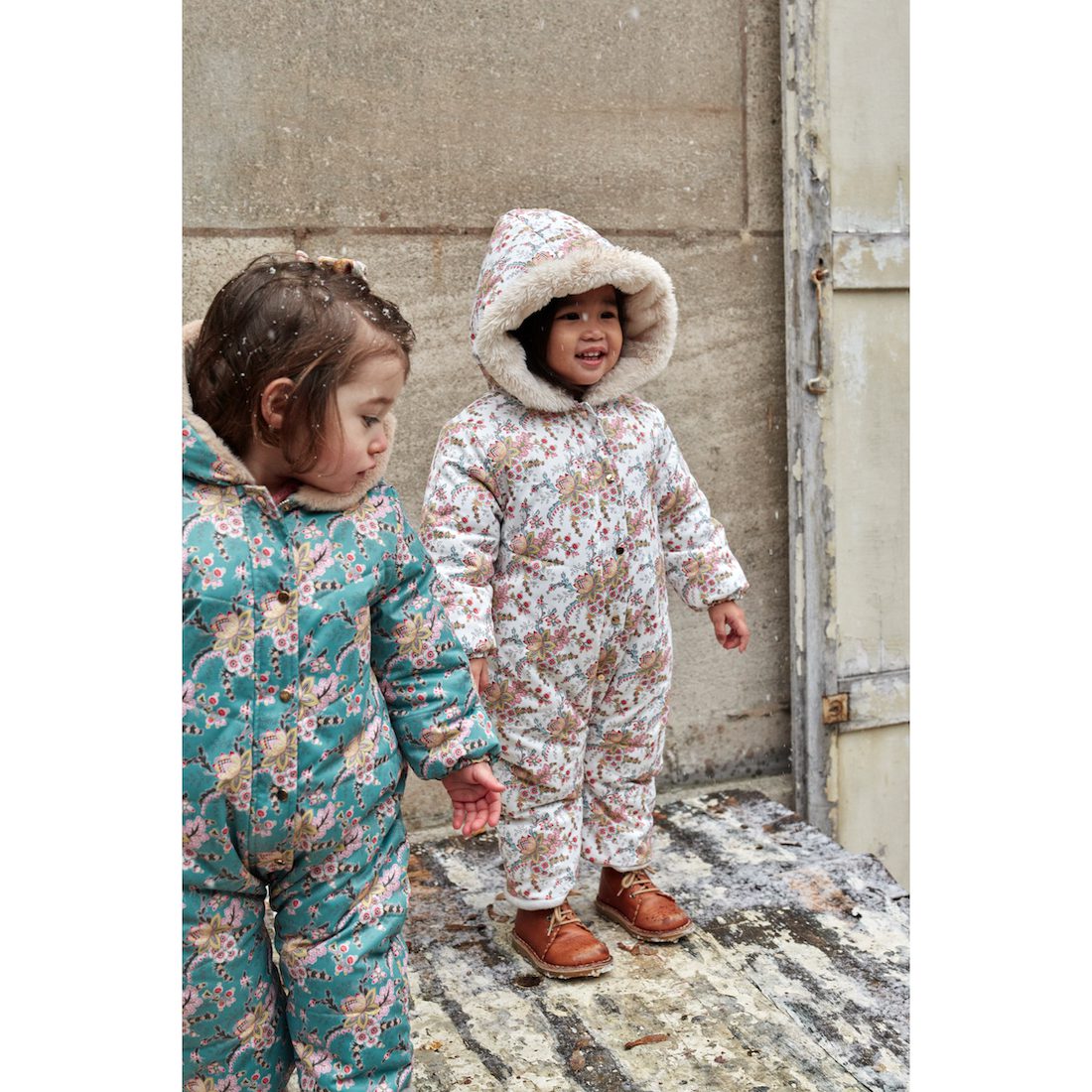 Drisella Pilot Jumpsuit | Blue French Flowers