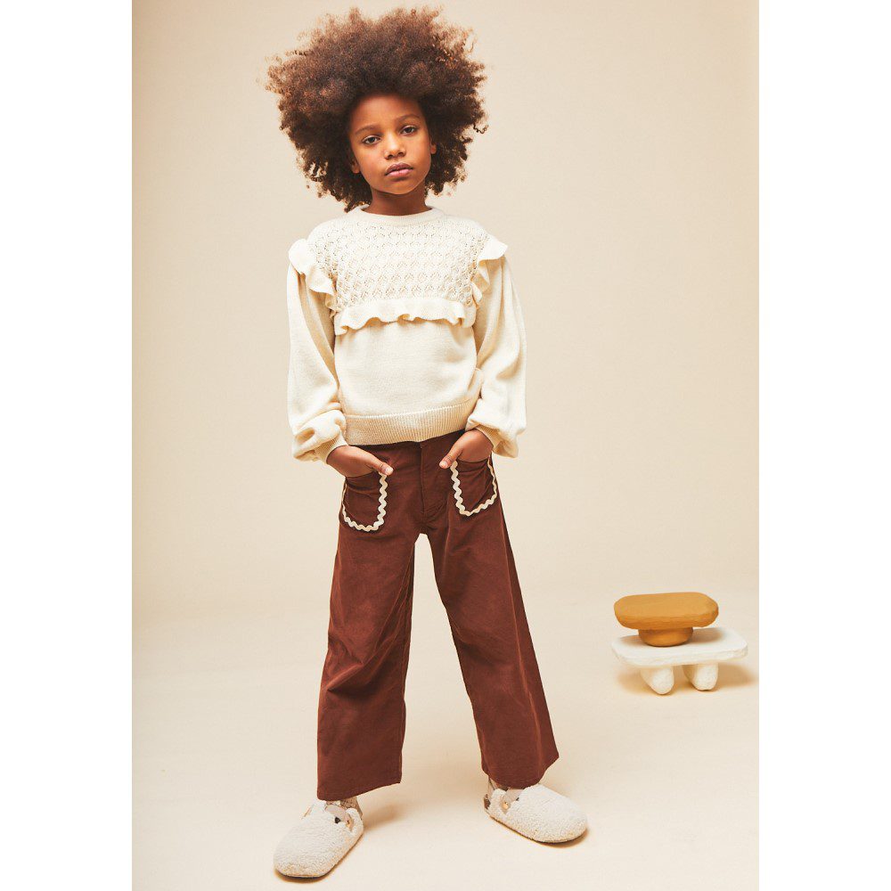 Carmela Openwork Wool Sweater