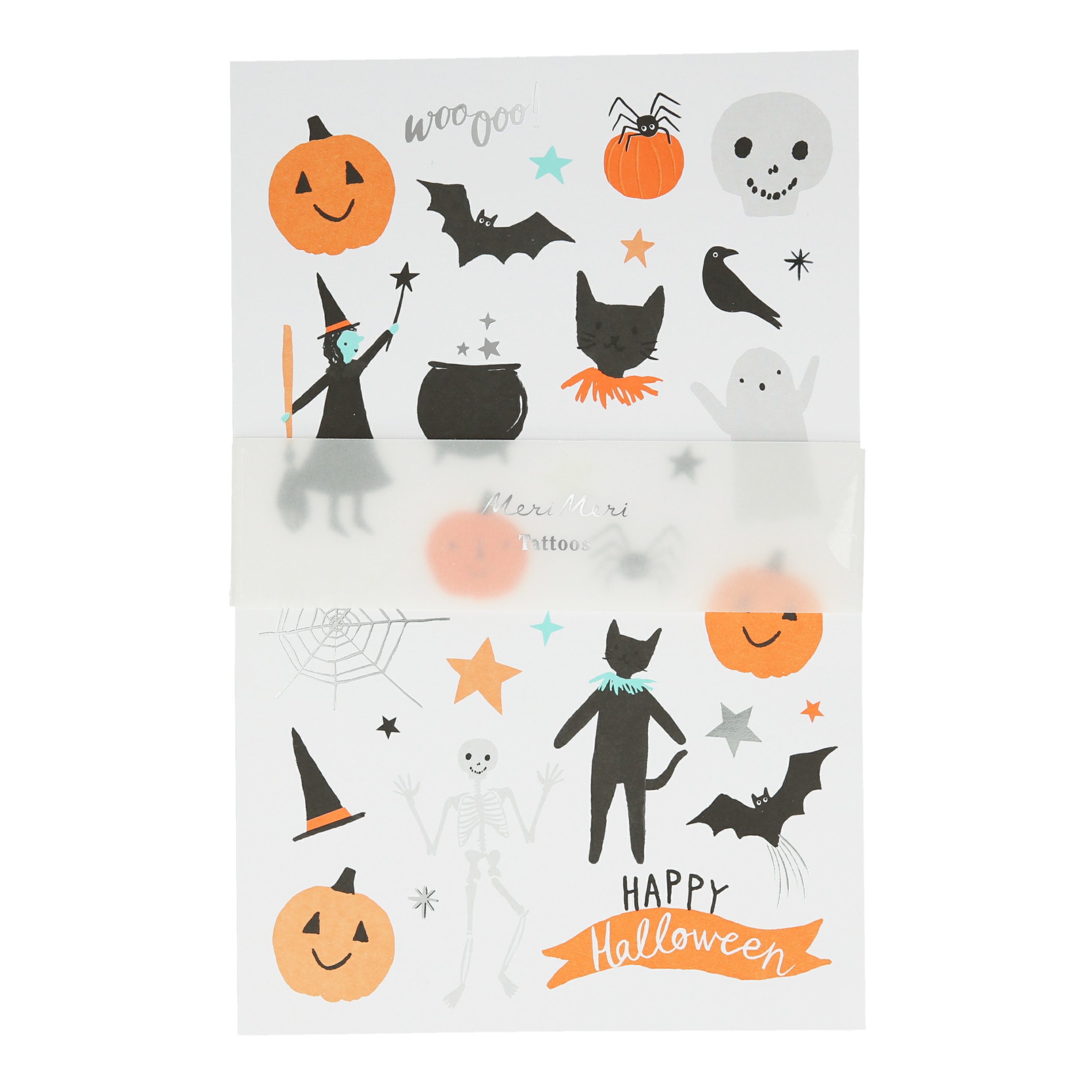 Happy Halloween Tattoo Sheet
