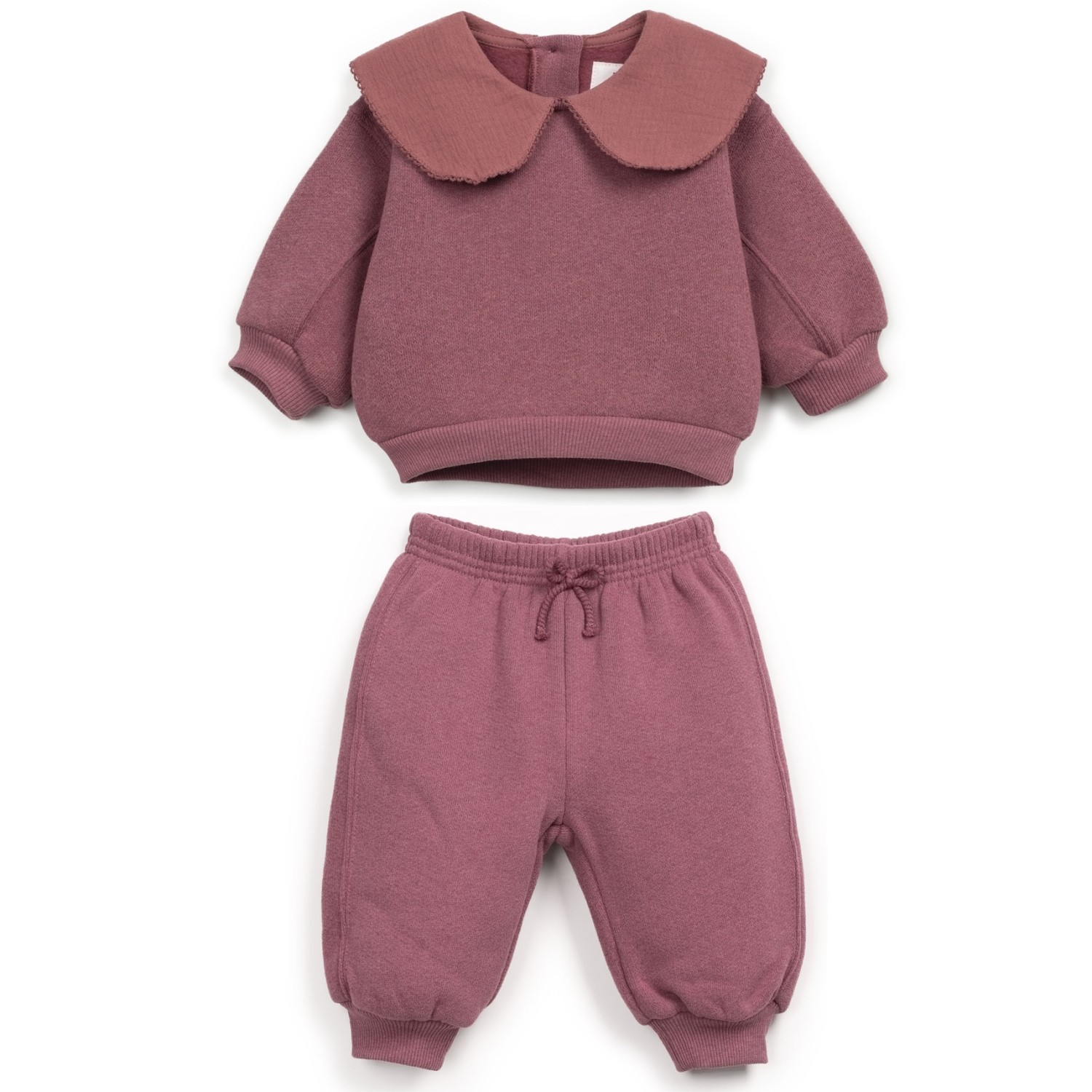 Baby Sweatshirt W/ Collar & Fleece Trousers