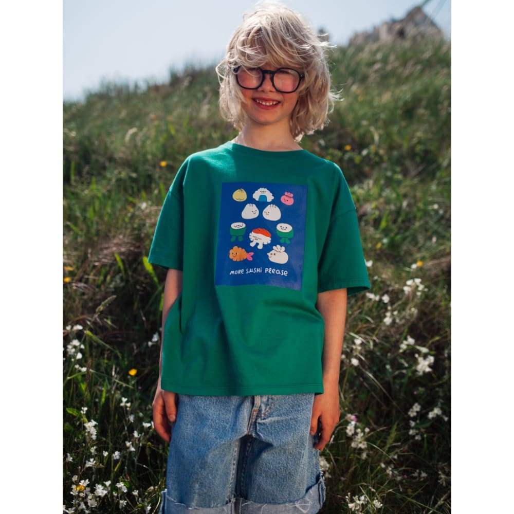 More Sushi Please Tshirt Summer green
