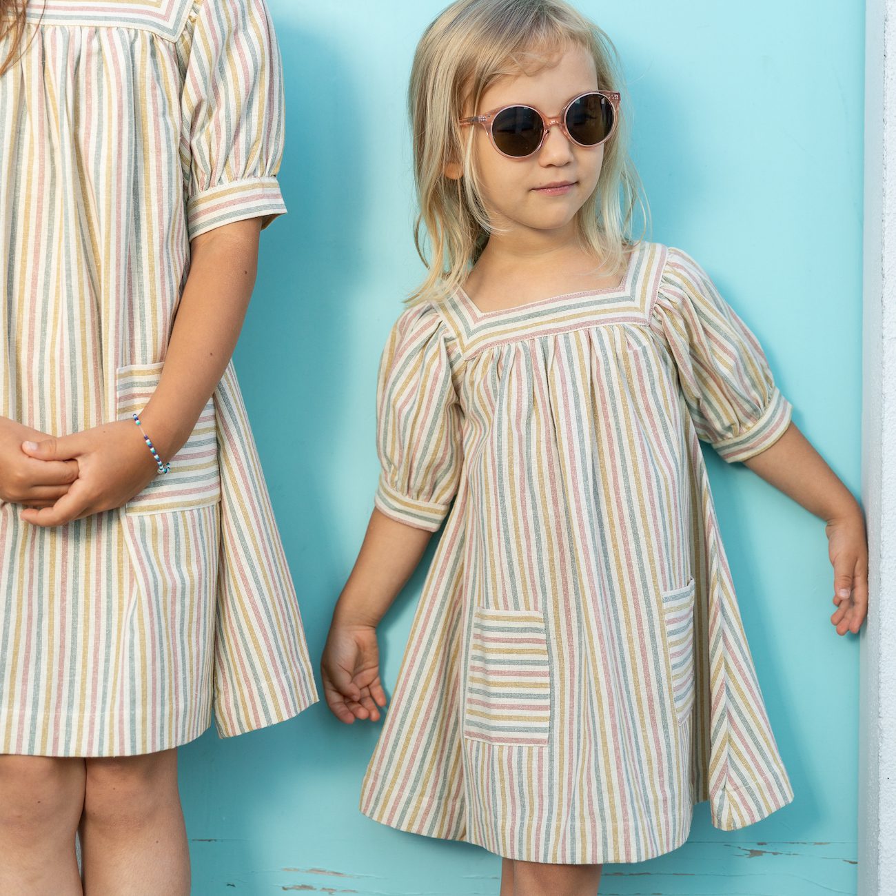 Nora Dress | Multicolored Stripes