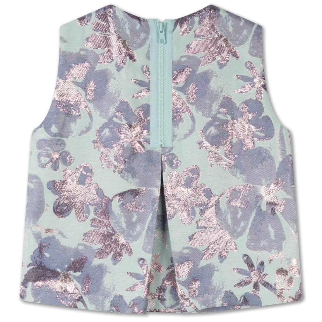 Euphoria Top | Sparkle Aqua Flower