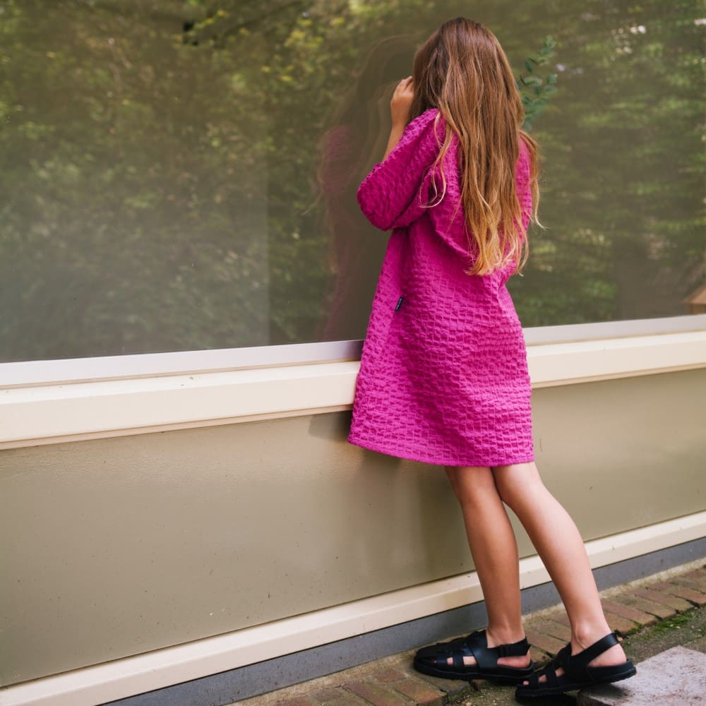 Puffy Dress Midnight Purple