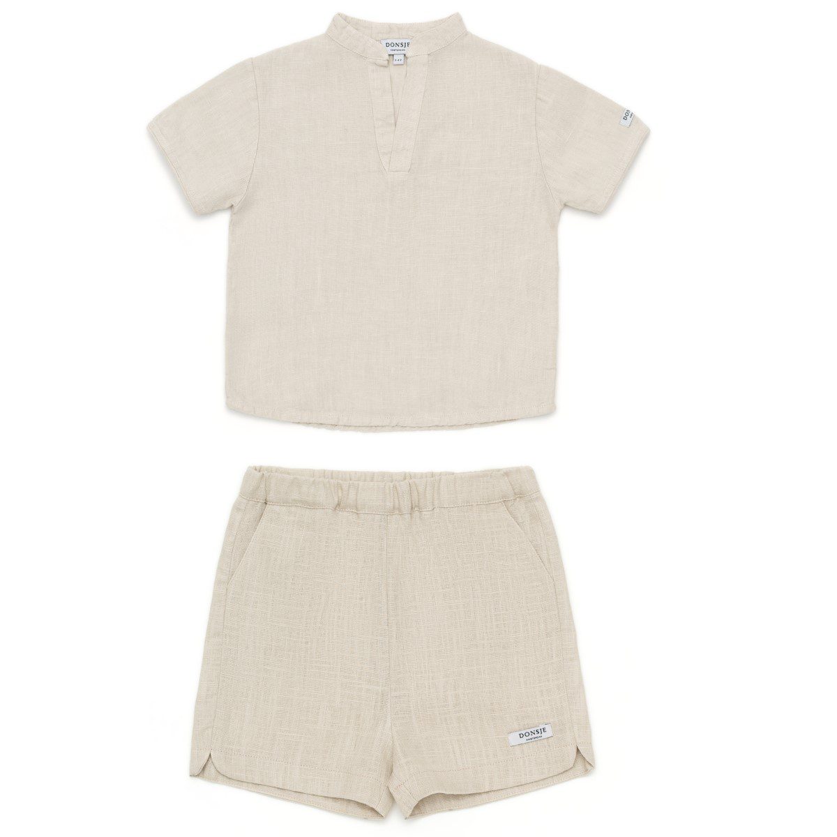 David Shirt & Wavel Shorts | Sand Beige