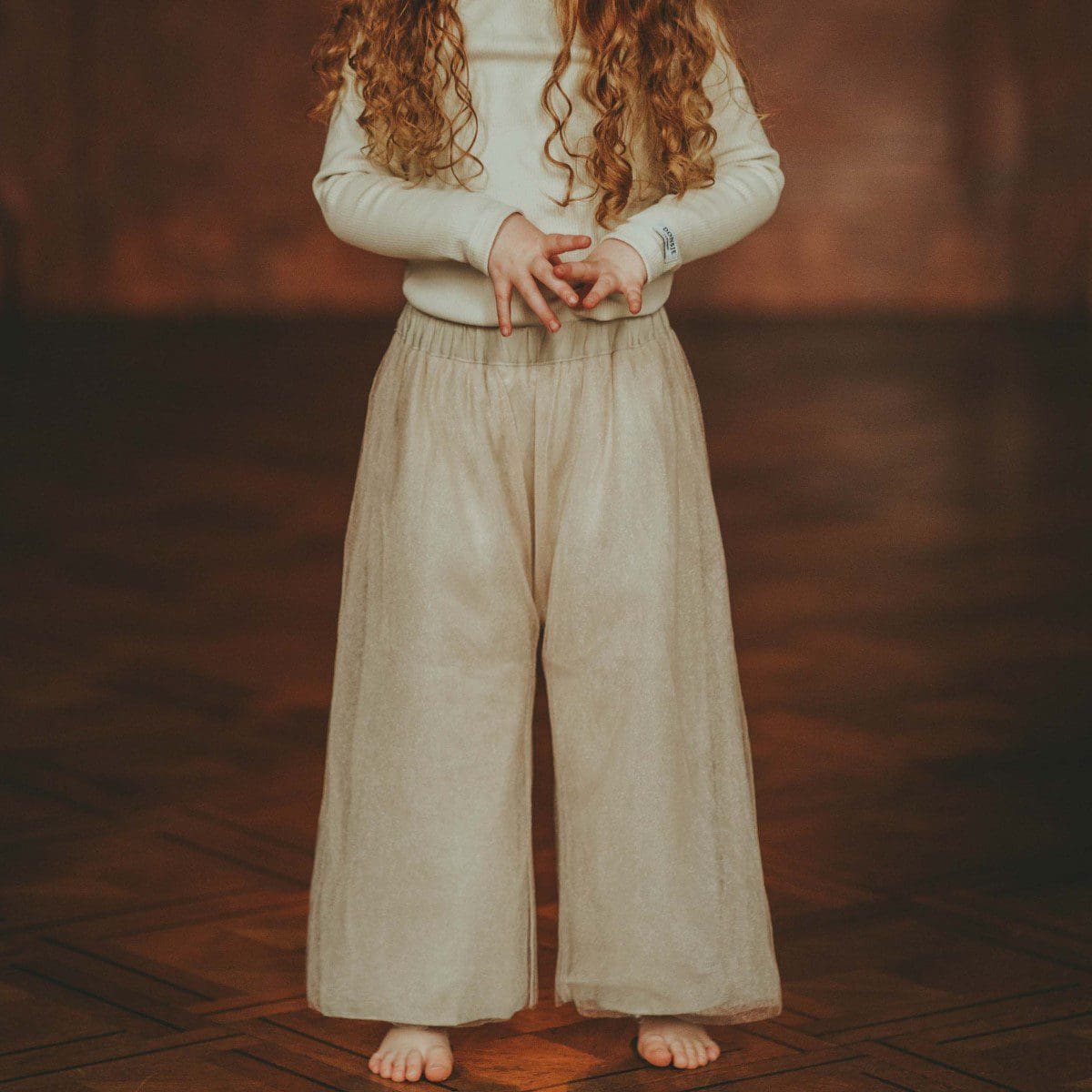 Findu Trousers | Lavender Brown Metallic