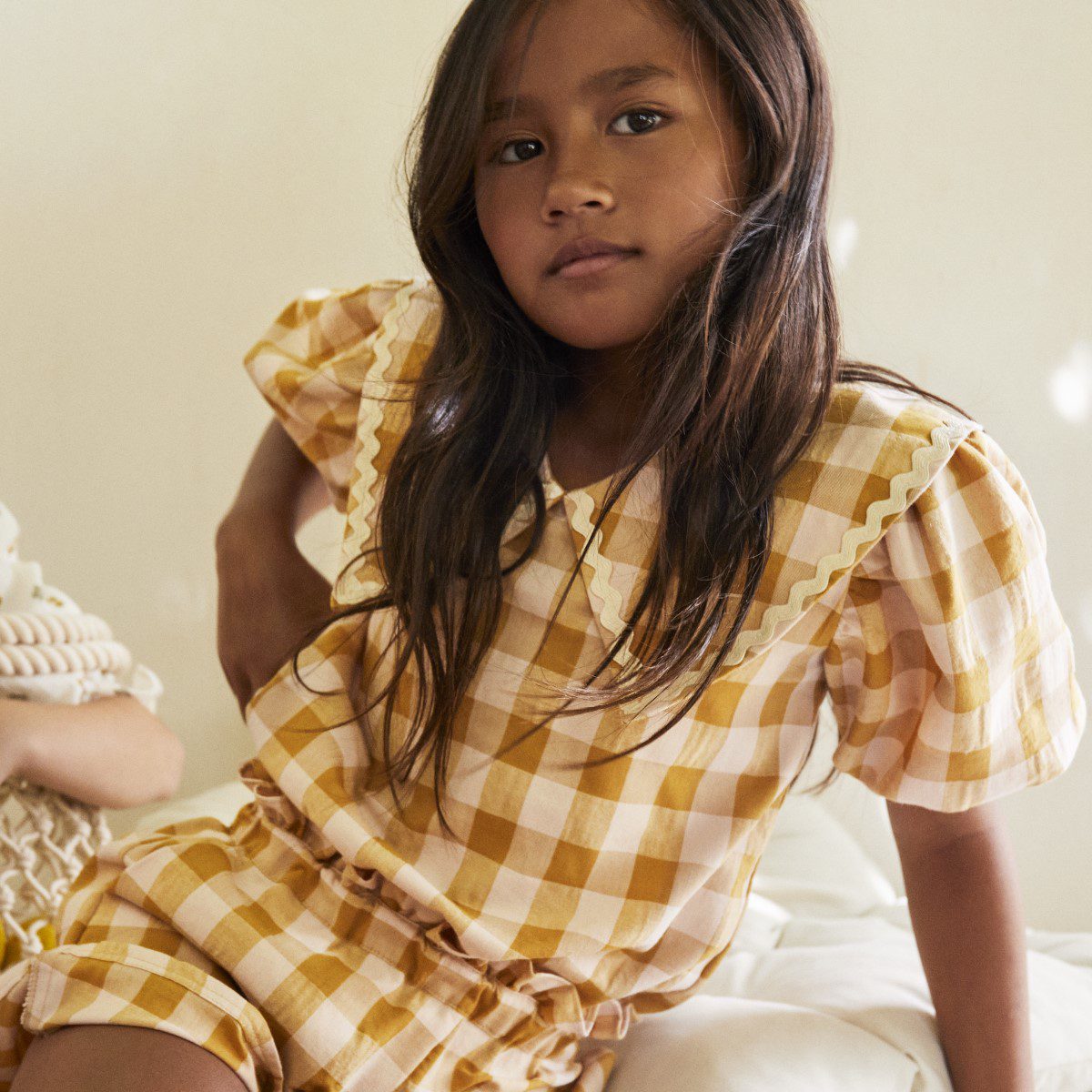 Sienna Vichy Collard Blouse & Short | Set