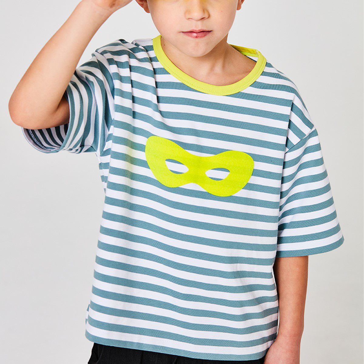Jersey Superhero Striped T-Shirt