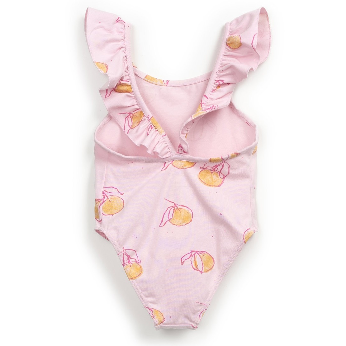 Swimsuit W/ Orange Print