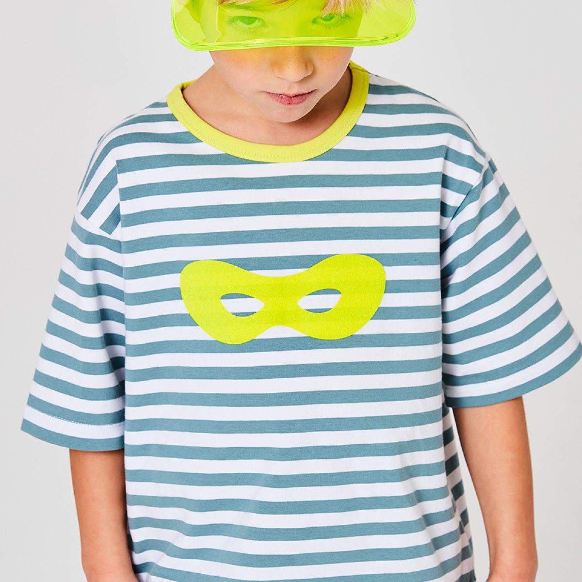 Jersey Superhero Striped T-Shirt