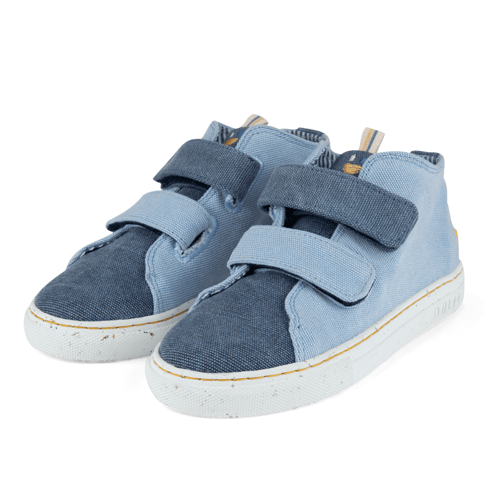 Navy/Blue Eco Strap Mid Sneakers