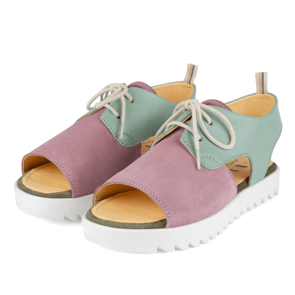 Lace Up Sandals | Rose/Anis